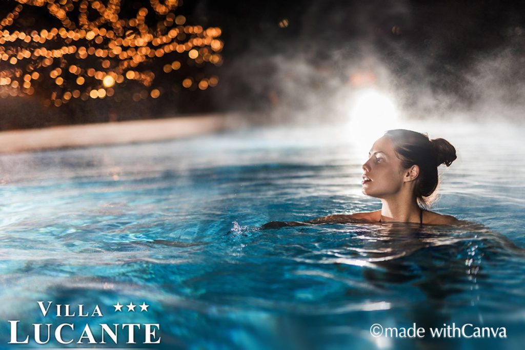 Villa Lucante bei Nacht